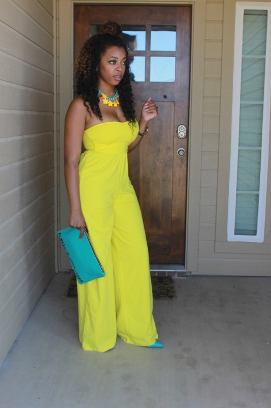 Look of The Day-Yellow Jumpsuit - Confessions of a Blogaholic