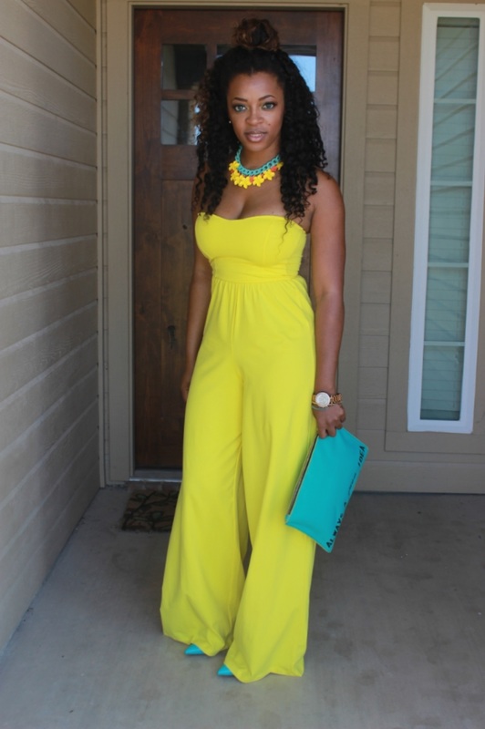Look of The Day-Yellow Jumpsuit - Confessions of a Blogaholic